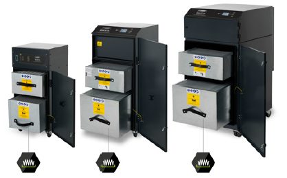 Industrial fume and dust extraction units